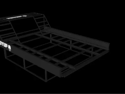 Toyup Sled Deck Low-poly 3D model