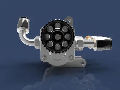 Dry sump oil pump 3D model