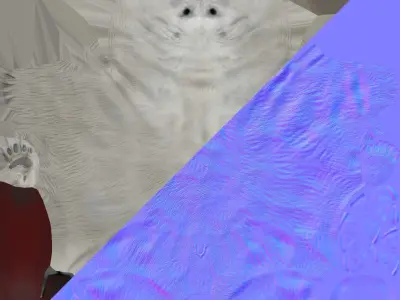 Next Gen AAA Polar Bear - high quality lowpoly game ready Low-poly 3D model