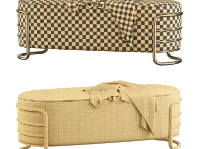 Bench Porus Studio by Radiantdetail SA 2020 EERO 3D model