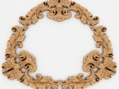 Frames for mirrors and paintings 22 pieces Set-2 3D model