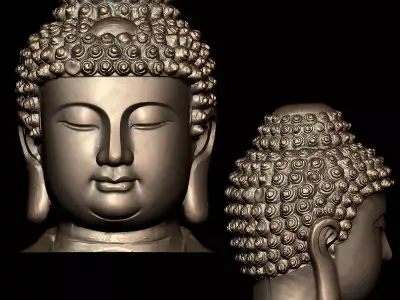 Ancient Chinese mythology Buddha Bodhisattva statue Buddha 3D print model