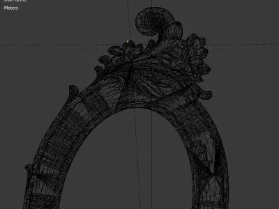 Frame mirror 3D model 09 3D print model