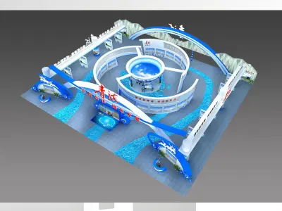 Exhibition - Area -40X48-3DMAX2009-011 3D model
