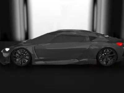 koenigsegg gemera Low-poly 3D model