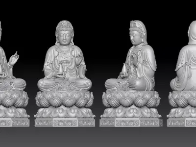 Buddha Amitabha  3D print model