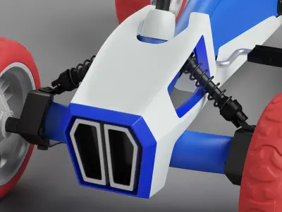 pedal kart design 3D model