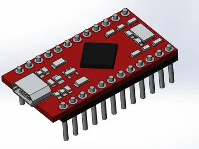 Arduino pro micro 3D print model