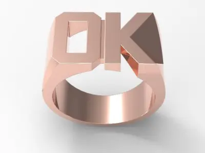 Ok men ring 3D print model