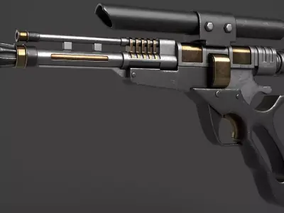 Fantasy Gun 20 3D model