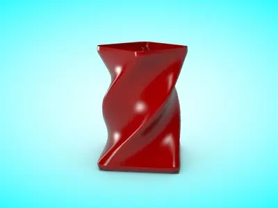 Vase 4 Low-poly 3D model