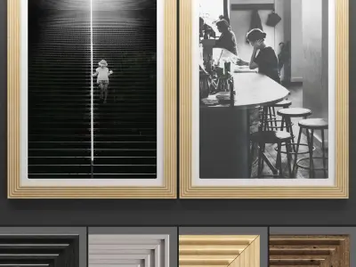  pak Art Frame 500 3D Model Collection