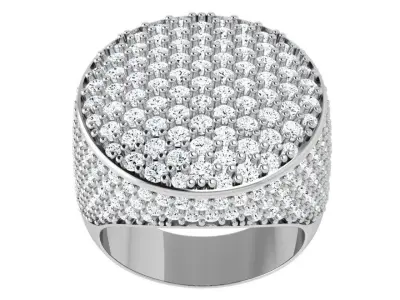 Round Diamond Ring 4603 3D print model