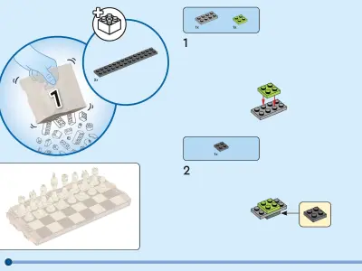 TwindBricks3D - 40719 Traditional Chess Set 3D print model
