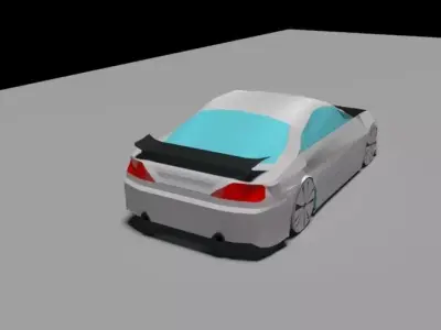 LOW POLY Nissan Silvia S15 for 3ds max Low-poly 3D model