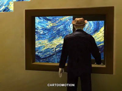 The Starry Night By Vincent Van Gogh 1889 3D print model