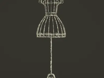 Retro Mannequin Free 3D model