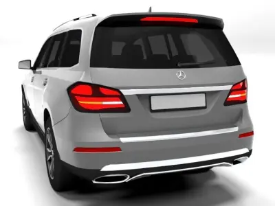 MERCEDES GLS 2016 LOWPOLY Low-poly 3D model