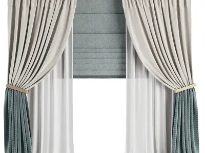 Curtain Set M42 3D model