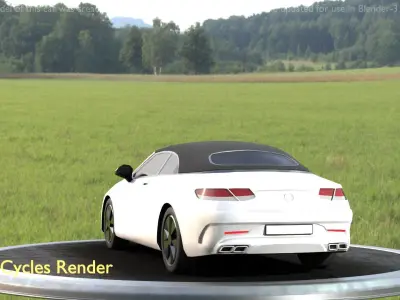 City Car 22 Upper Class Type-A White Low-poly 3D model