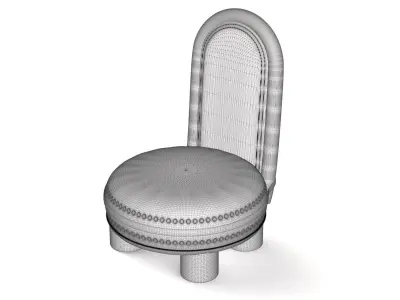 furniture Chair pouffe  3D model