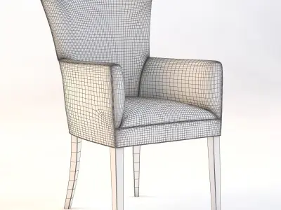 Bolier Classic Armchair 90018 3D model
