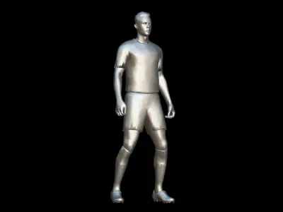 Cristiano Ronaldo lowpoly  Low-poly 3D model