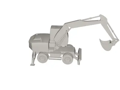 Excavator 3D model 6