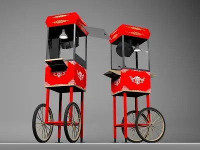 Popcorn Car 3D model