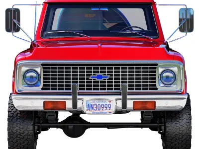 Chevrolet C10 1972 short bed 3D model