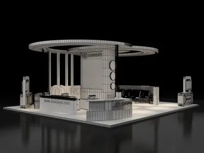 Booth Exhibition Stand a300 3D model