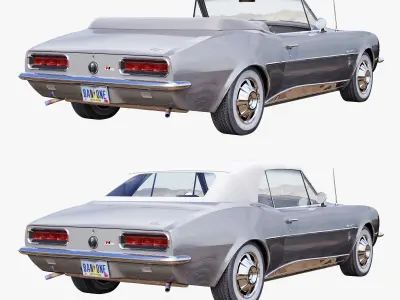 Chevrolet camaro 1967 convertible 3D model