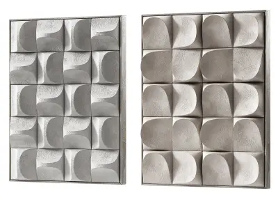 Wall art Geometry Modern minimalist interior decor 3D model