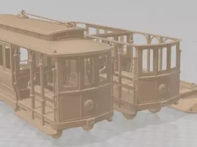 Cable Car - San Francisco Printable 3D print model