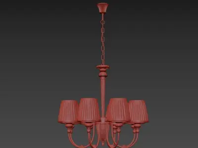 Chandelier Roana E 1 1 8 AG 3D model