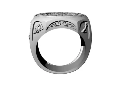 Saint Benedict Ring 3D print model