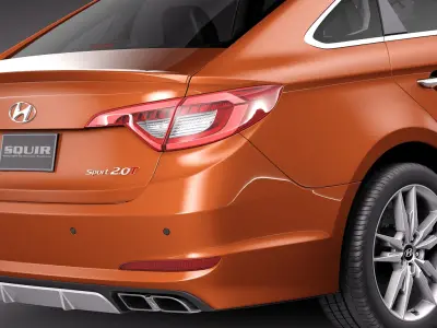 Hyundai Sonata 2015 3D model