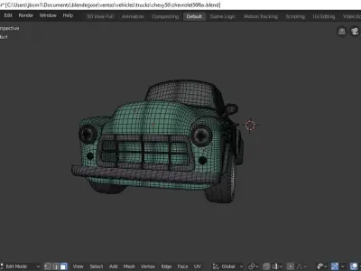 1956 Chevy Pickup 3D model