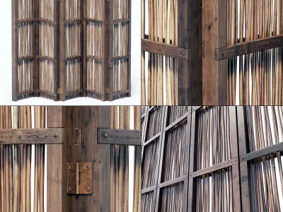 Screen branch crooked decor n4 3D model