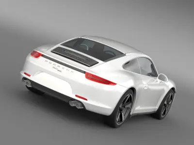Porsche 911 50 Year Edition 2013 3D model