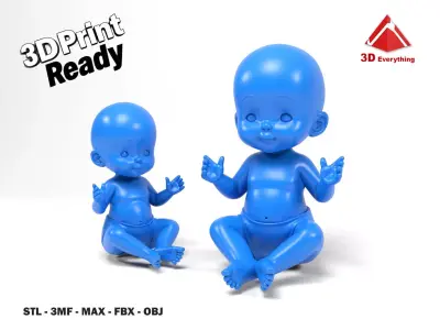 Baby figurine 3D print model