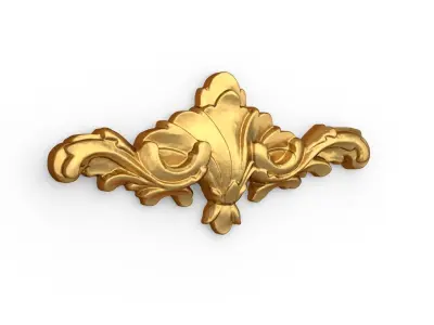 Classic carved decor ornament 342 3D model