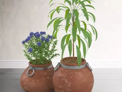 Cachepot Low-poly 3D model
