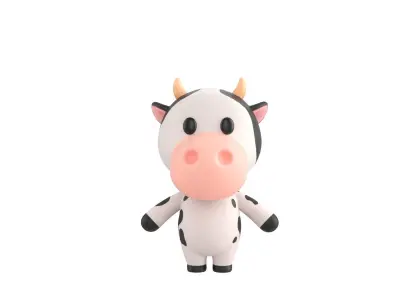 Character042 Cow 3D model
