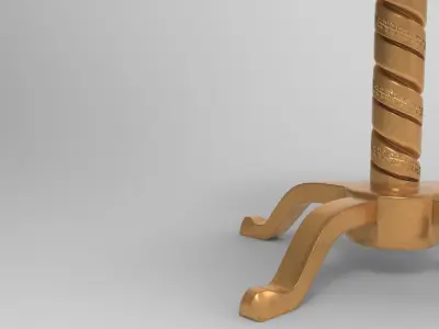 Finiko Side Table Low-poly 3D model