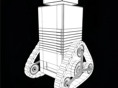 Rigged Soda Machine Tank 3D model