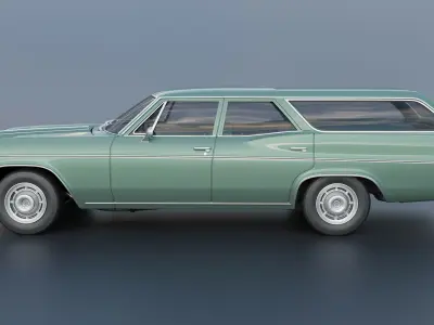 Chevrolet Impala Wagon 1966 3D print model