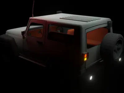 off road car  Low-poly 3D model