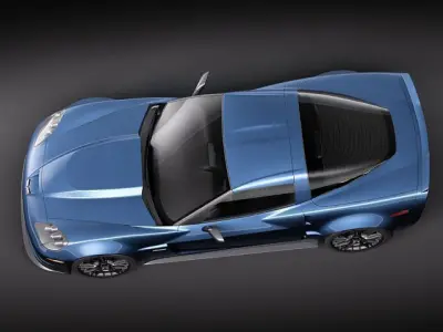 chevrolet corvette z06 carbon 2010 3D model