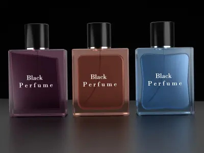 Stylish and Realistic Perfume Bottle Model Free 3D model